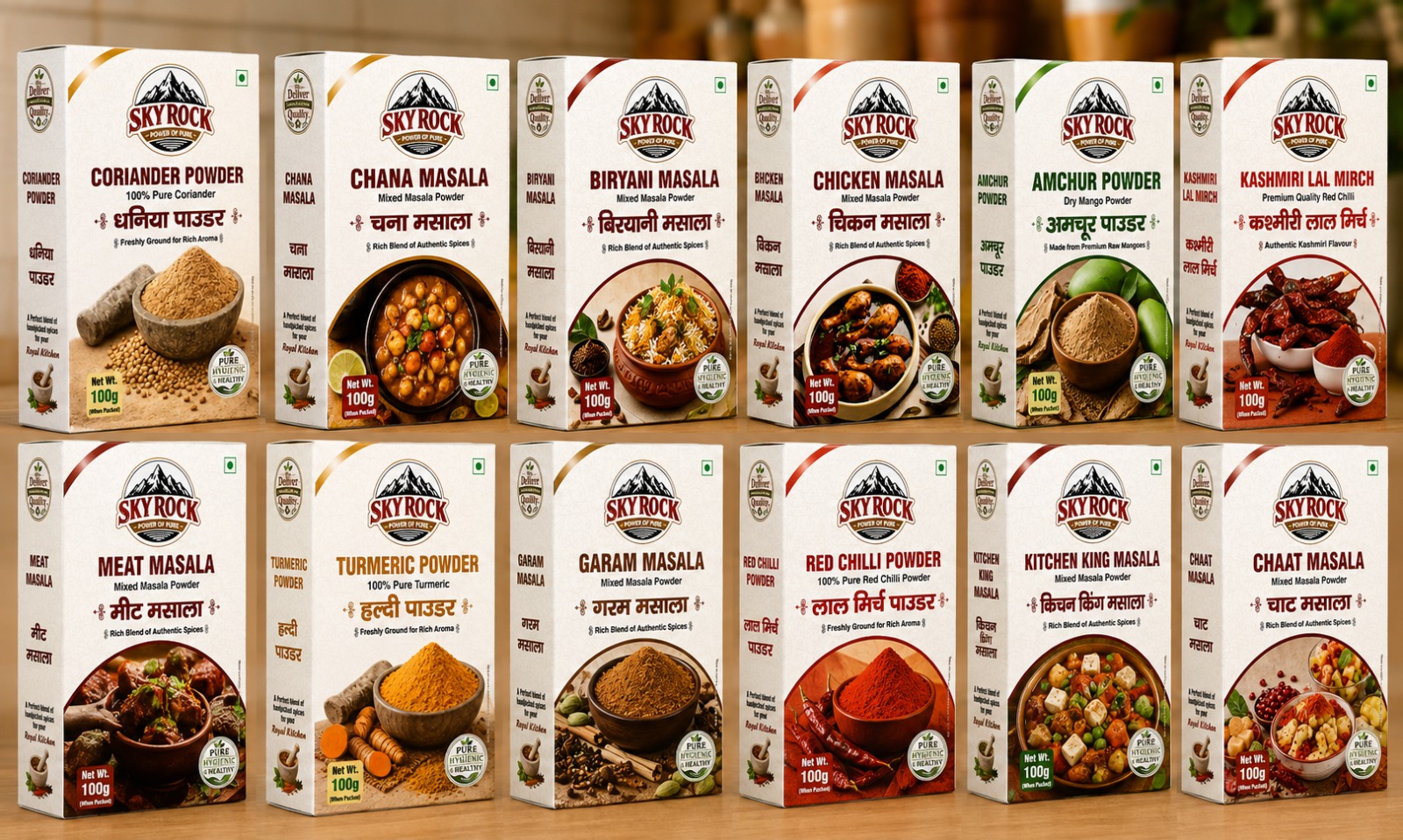 Skyrock Spices 12 Spice Box Collection